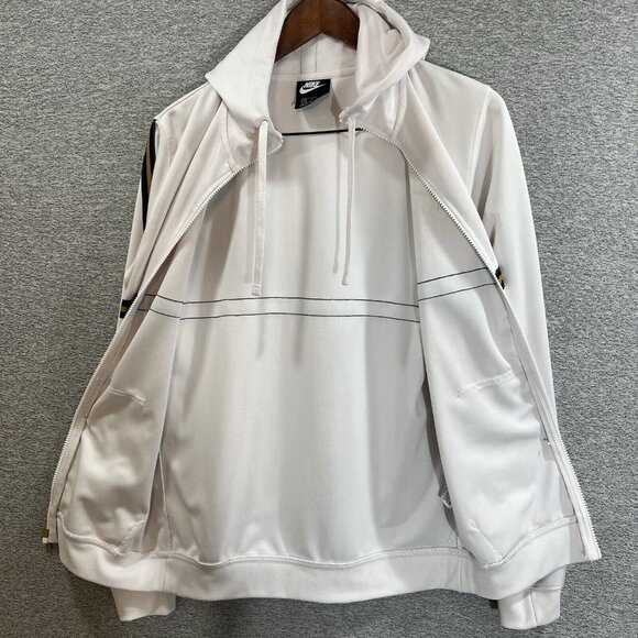 Nike Air Track Jacket Men's Size Small White & Gold - Picture 9 of 13